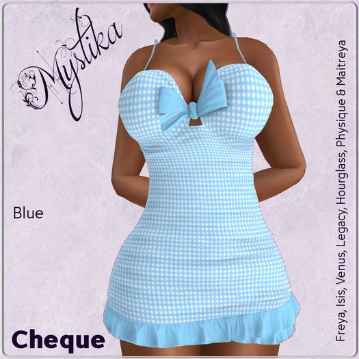 ~Mystika~ Cheque Mini Blue
