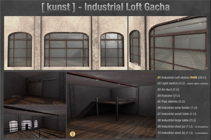 .01 [ kunst ] - Industrial Loft skybox RARE