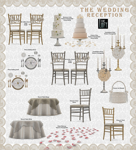 The Loft - Wedding Reception Full Set inc 2 RARE + extra