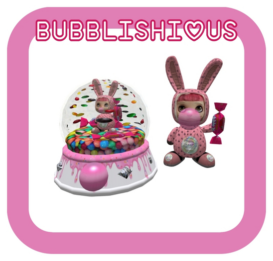 MERCI~BUBBLISHIOUS GLOBE AND DOLL