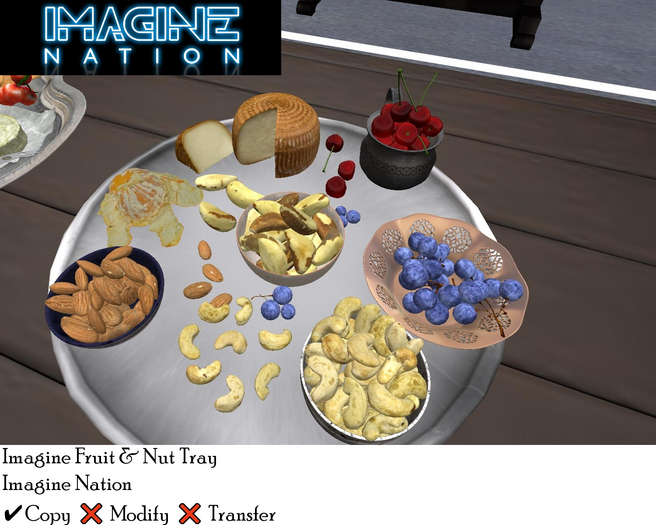 Imagine Fruit&Nut Tray w/Menu