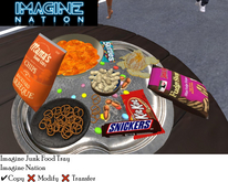Imagine Junk Food Tray w/Menu 