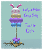 ~R~Easter Bunny Balloon Arrangement