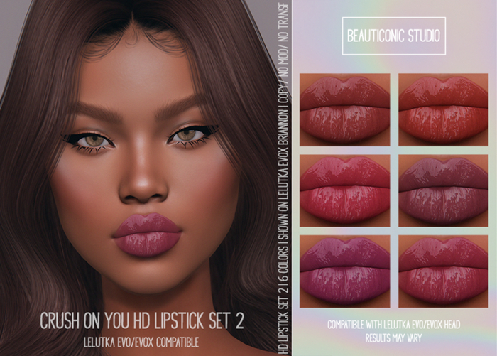 [BS] CRUSH ON YOU HD LIPSTICK SET 2 (LELUTKA EVO)