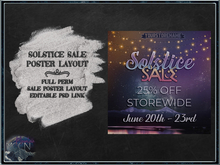 [mm] solstice sale poster [wear to unpack]