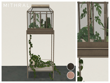 Mithral * Small Greenhouse + Stand (Silver)