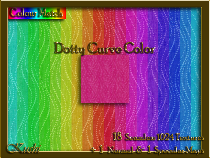 Dotty Curve Color Seamless Texture Set