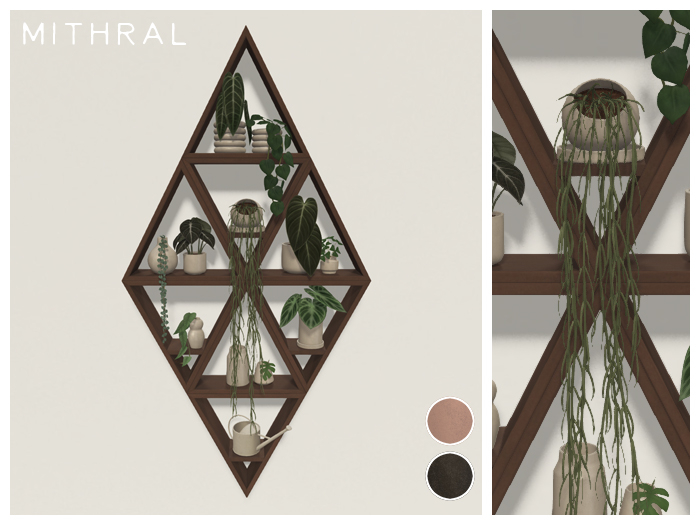 Mithral * Diamond Shelf Display (Dark)