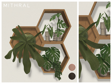 Mithral * Hexagon Plant Shelves (Light)
