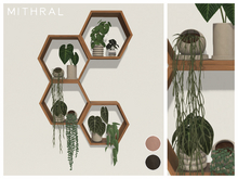 Mithral * Hexagon Plant Shelves V2 Fat Pack