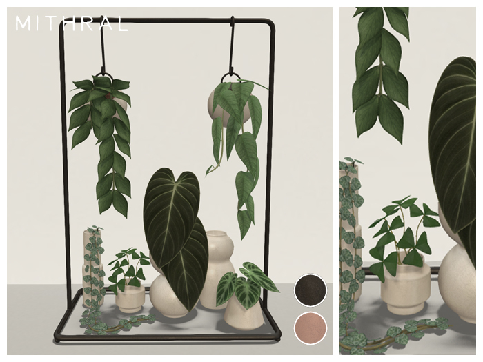 Mithral * Tabletop Plant Collection (Black)