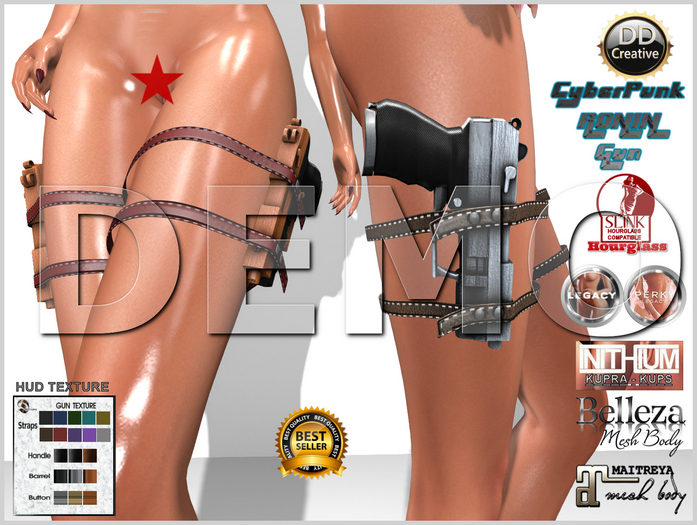 ☾ⅅⅅ☽ ◉ CyberPunk RONIN GUN Straps ◉ [DEMO]