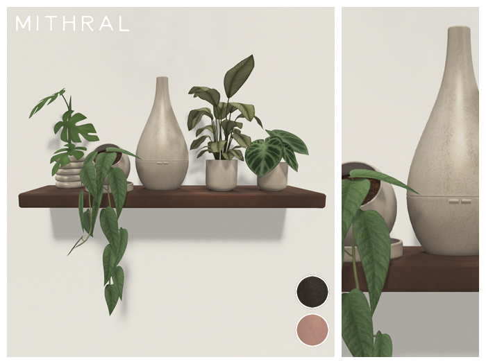 Mithral * Humidifier Plant Shelf (Dark)