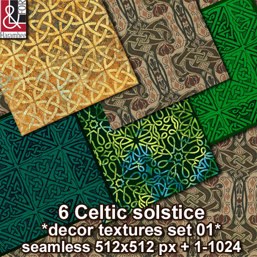 6 Celtic Solstice textures set 1 FP