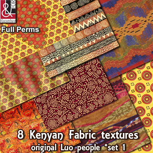 8 Kenyan Fabric textures set 1 FP 