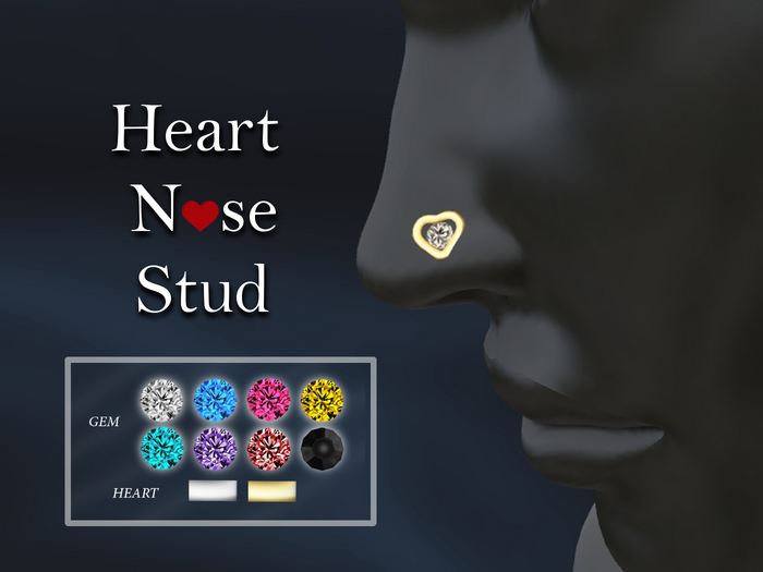 Heart Nose Stud