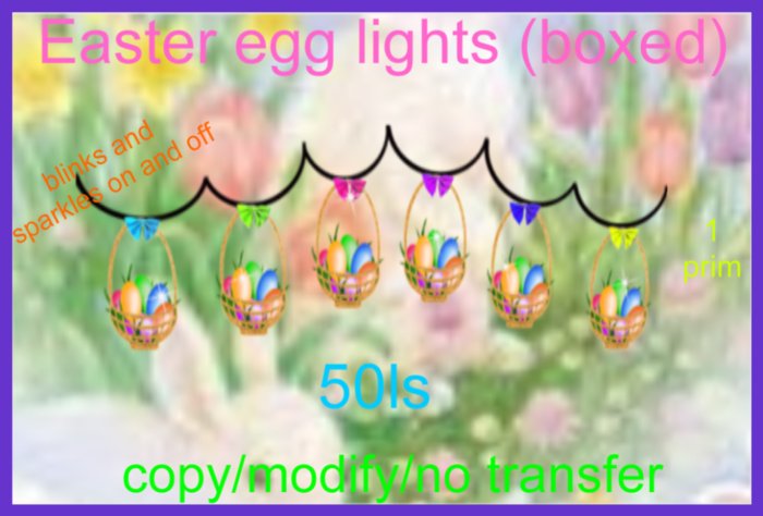easter basket lights(boxed)