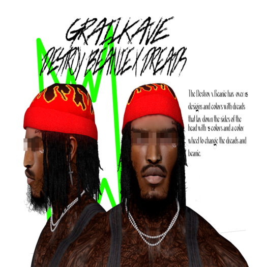 [GK] DESTROY BEANIE X DREADS