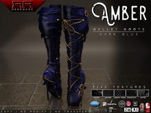 [Renegade] Amber Ballet Boots - Dark Blue