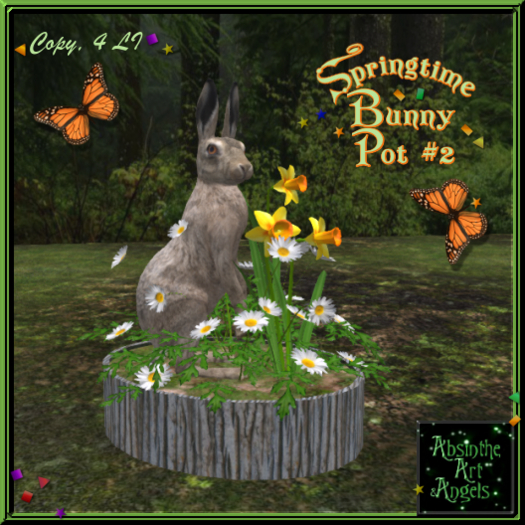 Springtime Bunny Pot #2