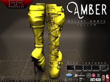[Renegade] Amber Ballet Boots - Yellow