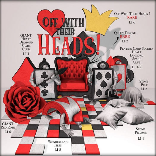 Boudoir Queen of Hearts Gacha-Queen Throne RARE