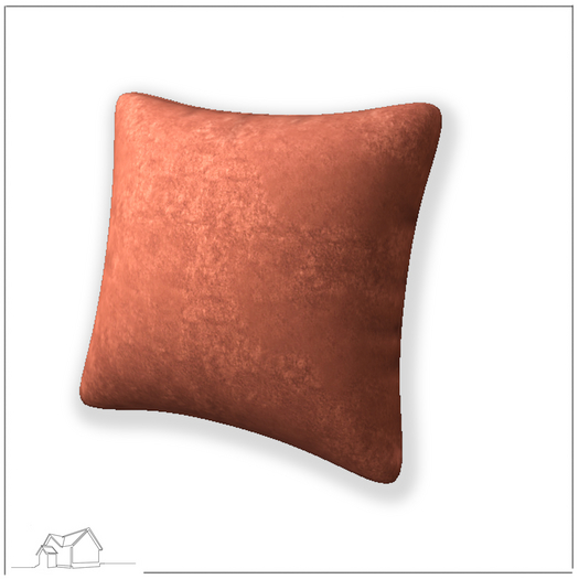 FARMHOUSE Velvet Throw Pillows - Cinnamon