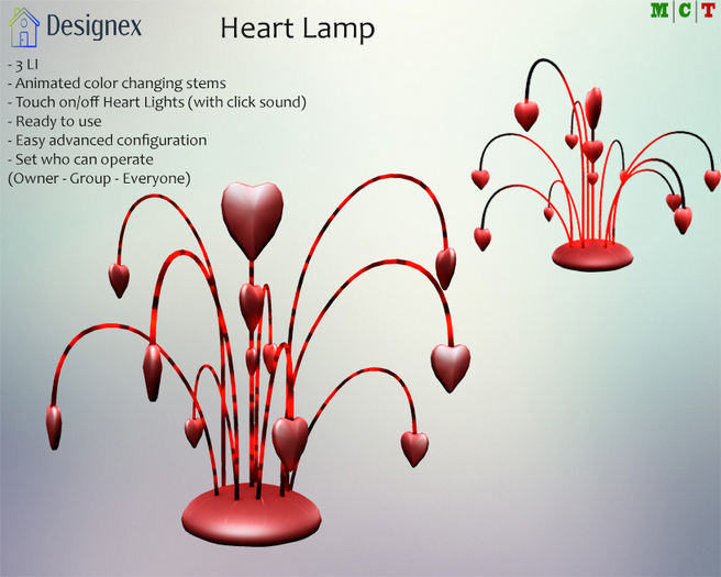 Designex Heart Lamp