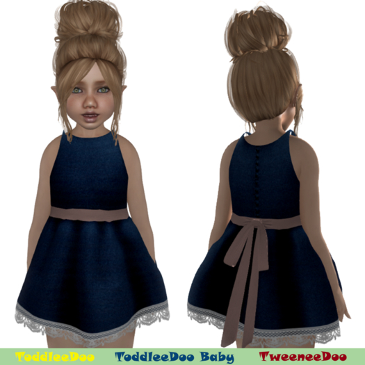 " Revna " 113 Demin ToddleeDoo - TweeneeDoo Hud - Click to Receive