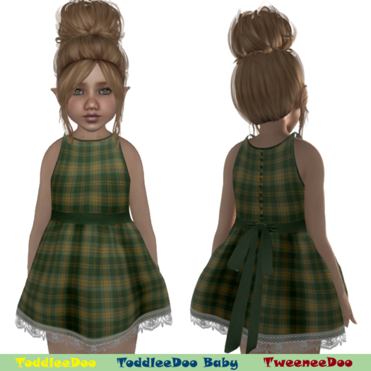 " Revna " 113 Green ToddleeDoo - TweeneeDoo Hud - Click to Receive