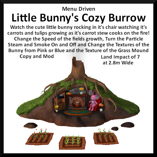 Menu Driven Little Bunny's Cozy Burrow