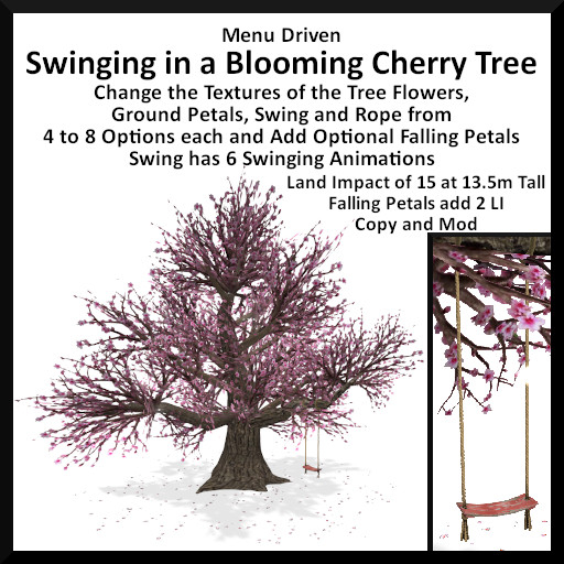 Menu Driven Swinging in a Blooming Cherry Tree