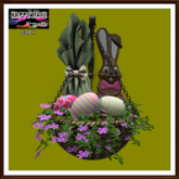 Easter - Decorative Pink Hanging Basket