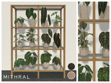 Mithral * Glass Plant Shelf Unit (Gold)