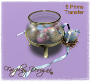 ~Easter Eggs in Apothecary Jar Center Piece