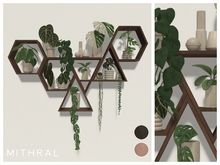 Mithral * Geometric Shelf Set (Dark)