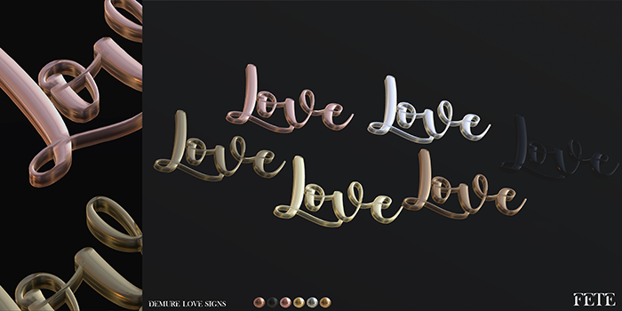 FETE- Demure Love Sign FATPACK