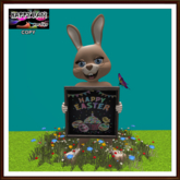 Easter - Rabbit Chalckboard