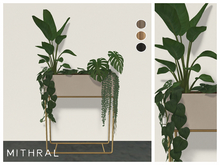 Mithral * Plant Box on Stand (White)