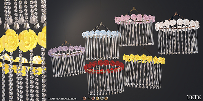 FETE- Demure Rose Chandelier FATPACK