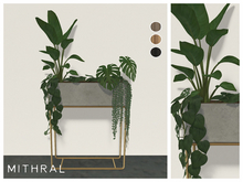 Mithral * Plant Box on Stand (Silver)