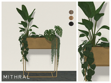 Mithral * Plant Box on Stand (Gold)