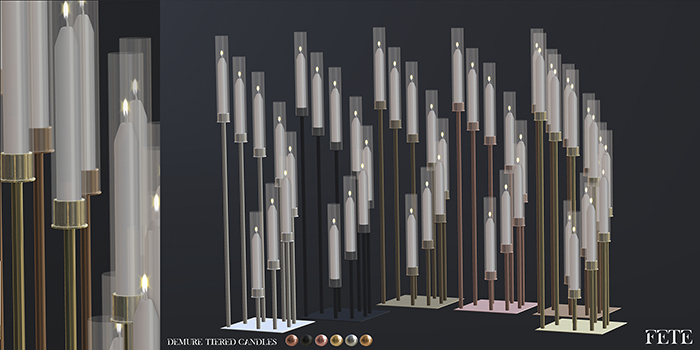 FETE- Demure Tiered Candle FATPACK