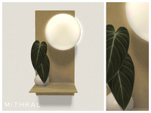 Mithral * Minimal Melanochrysum Bulb Shelf (Gold)