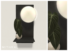 Mithral * Minimal Melanochrysum Bulb Shelf (Black)