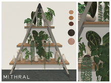 Mithral * Pyramid Plant Shelves (Silver)