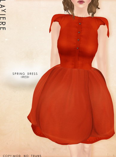 -LaViere- Spring Dress (Red)