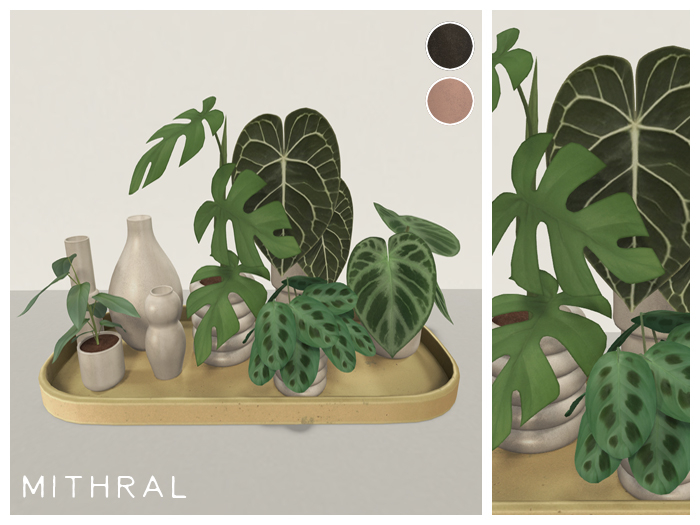 Mithral * Plant Display Tray (Gold)