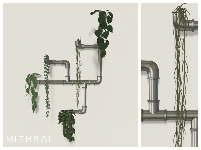 Mithral * Pipe Vine Display (Silver)