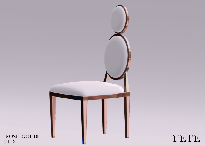 FETE- Demure Dining Chair (Rose Gold)
